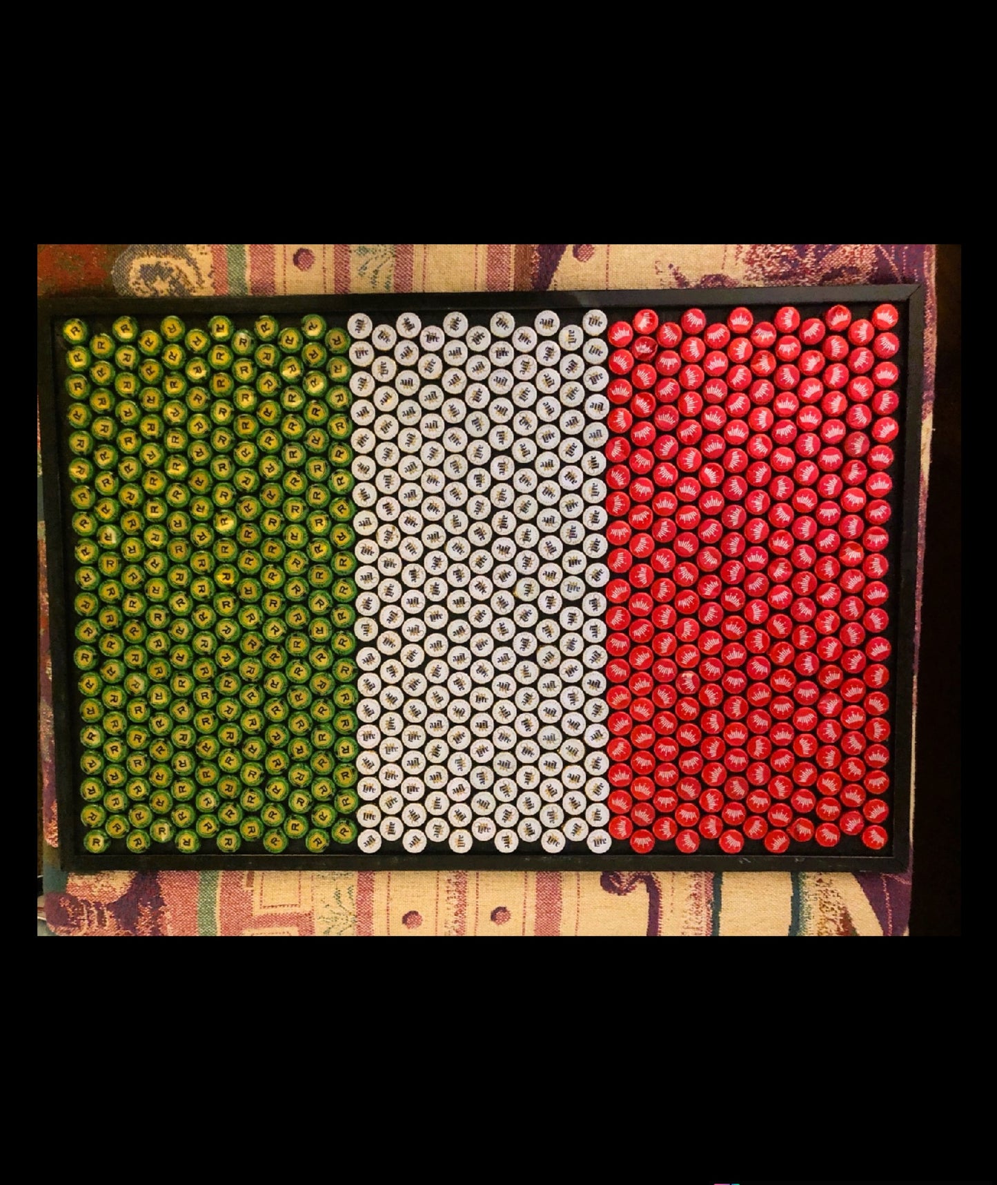 Flag of Italy Bottle Cap Sign