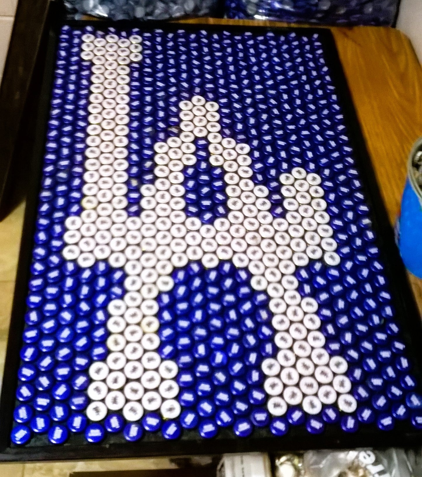 MLB- Los Angeles Dodgers Bottle Cap Sign