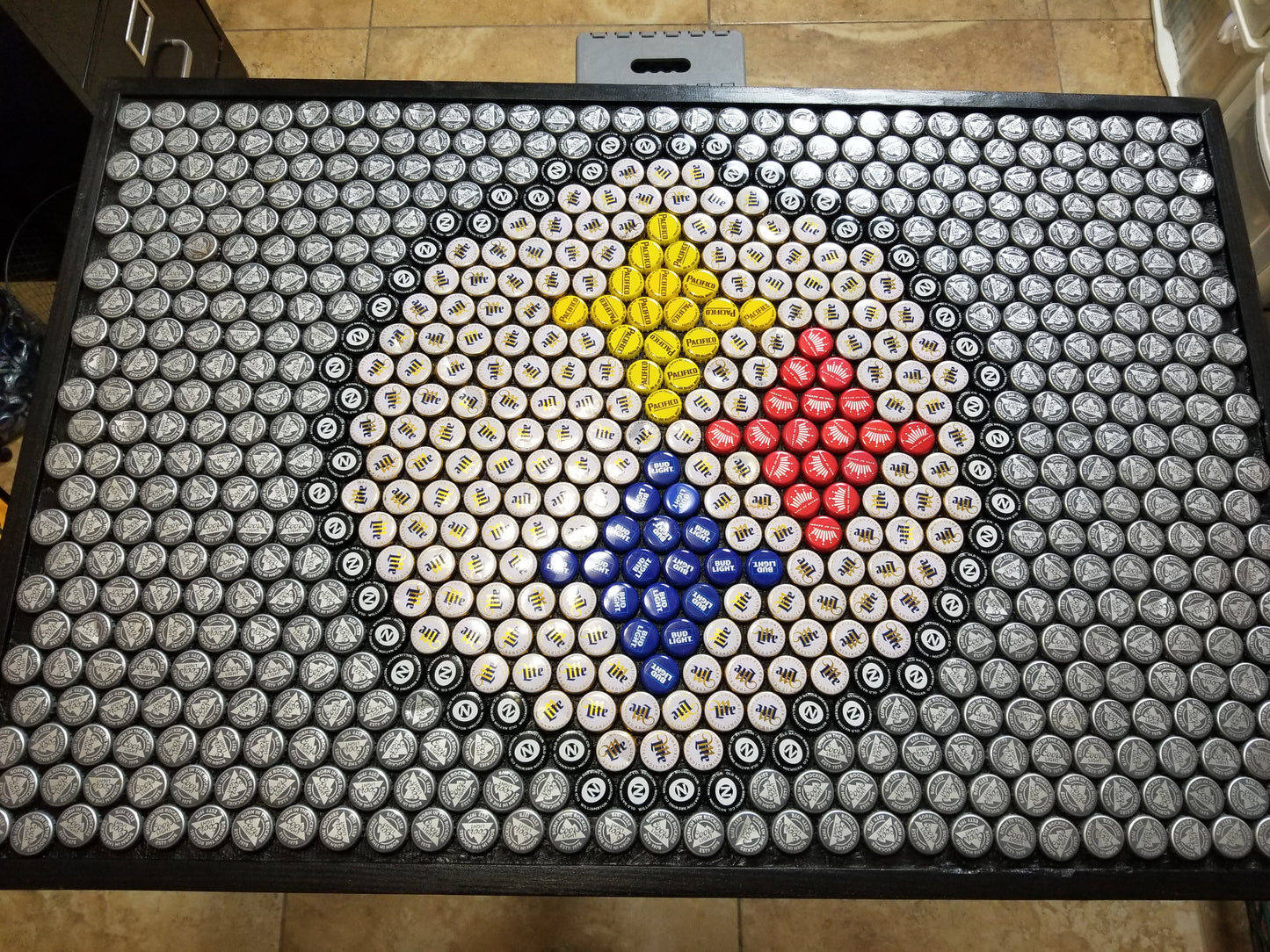 NFL- Pittsburgh Steelers Bottle Cap Sign
