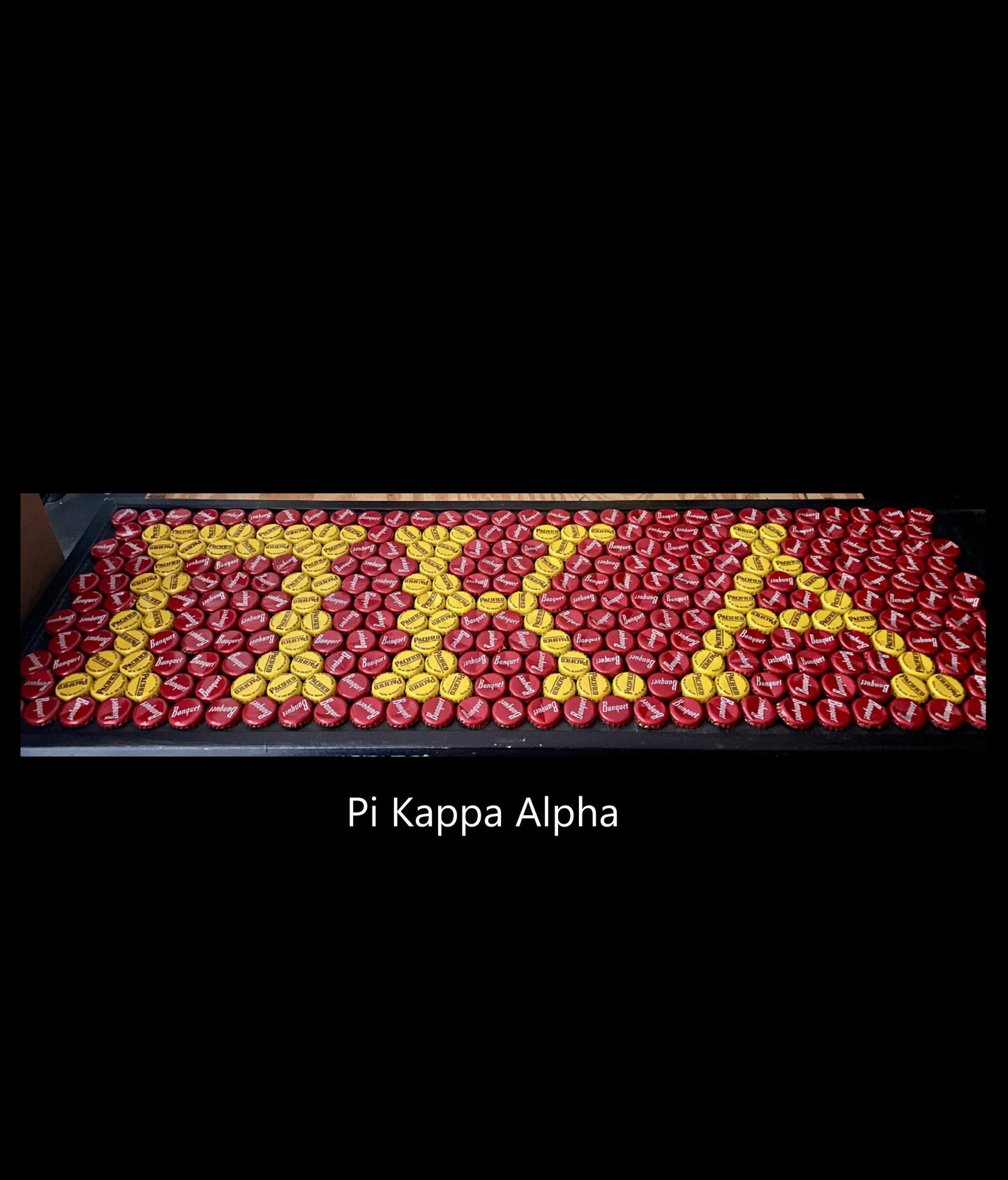 Frat- Pi Kappa Alpha Bottle Cap Sign
