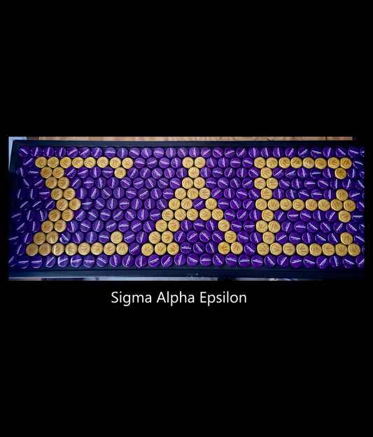 Frat- Sigma Alpha Epsilon Bottle Cap Sign