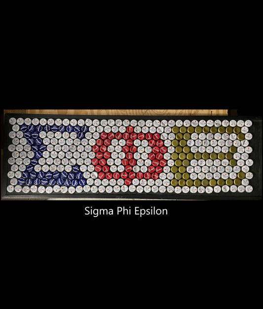 Frat- Sigma Phi Epsilon Bottle Cap Sign