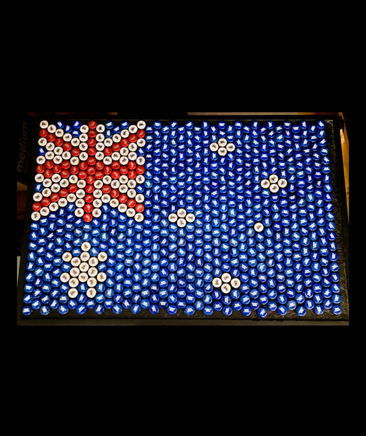 Flag of Australia Bottle Cap Sign