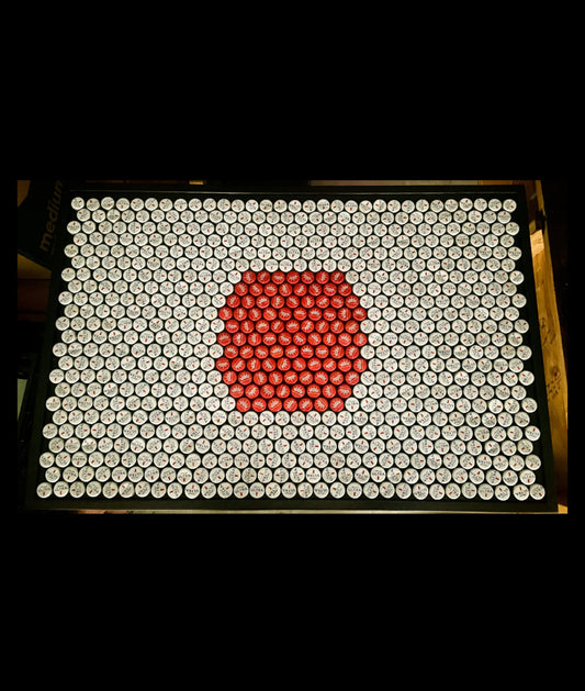 Flag of Japan Bottle Cap Sign