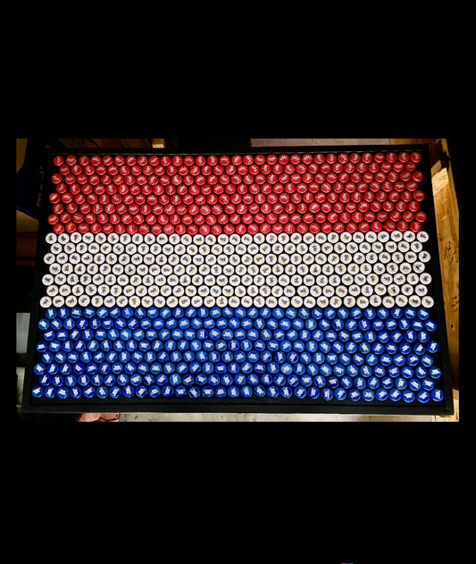 Flag of Netherlands Bottle Cap Sign
