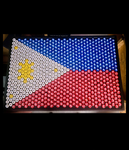 Flag of Philippines Bottle Cap Sign