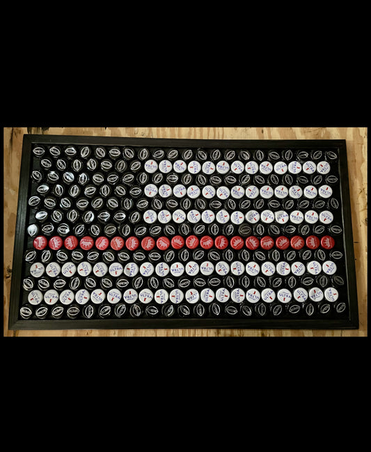 Flag- Thin Red Line Bottle Cap Sign