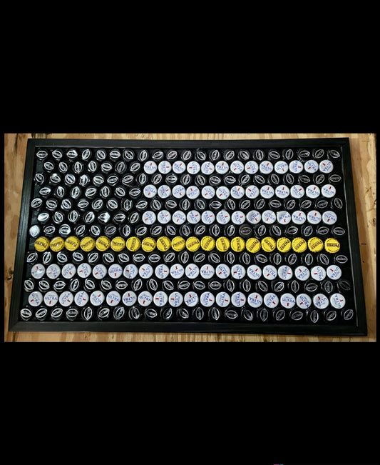 Flag- Thin Yellow Line Bottle Cap Sign