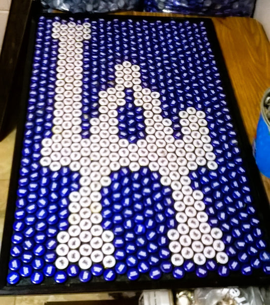 MLB- Los Angeles Dodgers Bottle Cap Sign