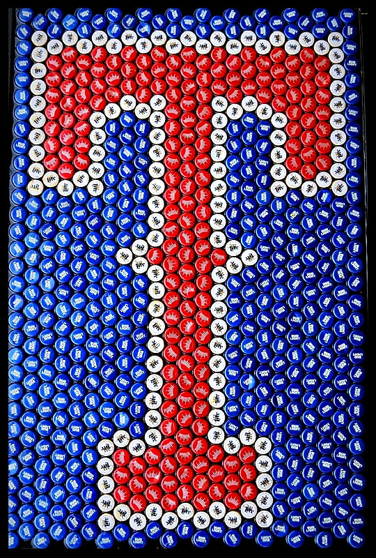 MLB- Texas Rangers Bottle Cap Sign