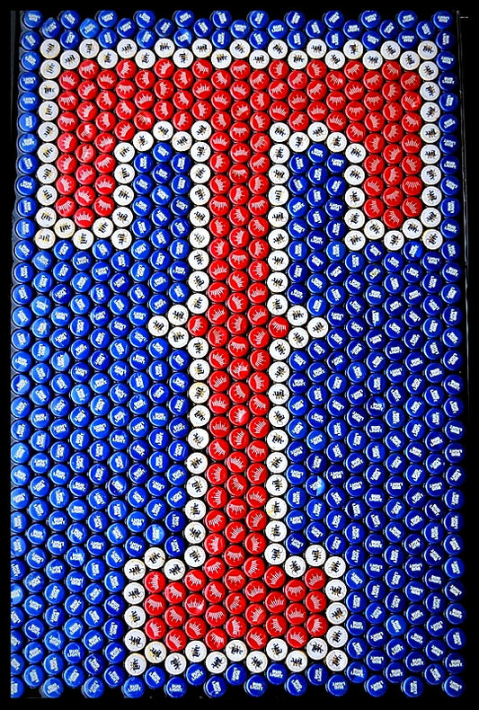 MLB- Texas Rangers Bottle Cap Sign