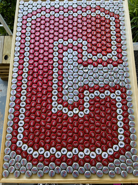 NCAA- Cornell Big Red Bottle Cap Sign