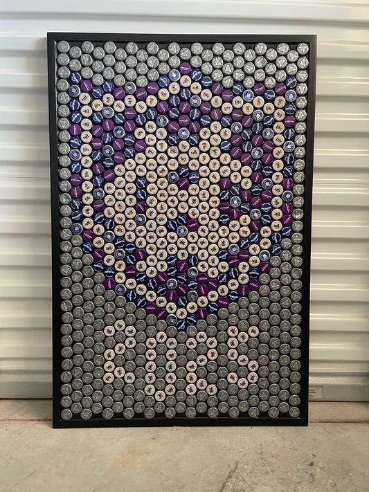 NCAA- Holy Cross Crusaders Bottle Cap Sign