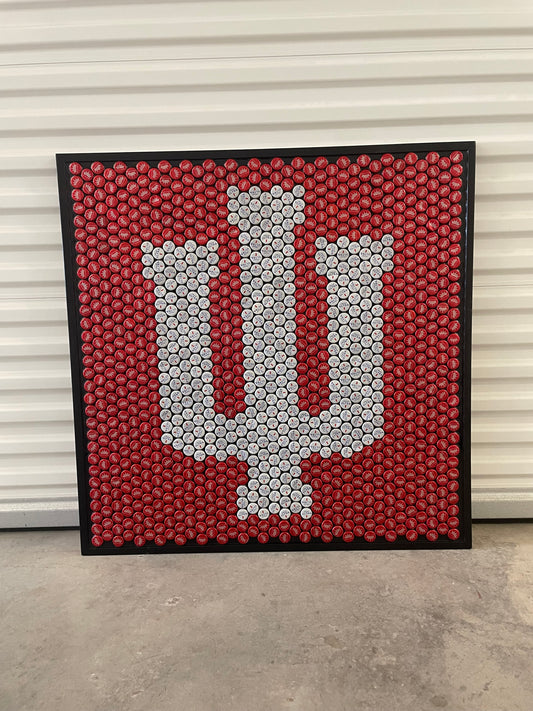 NCAA- Indiana Hoosiers Bottle Cap Sign