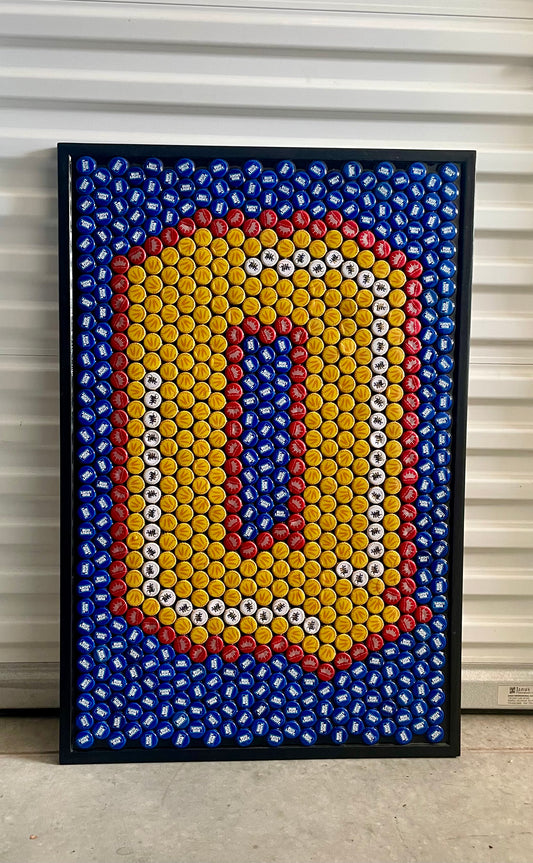 NCAA- Queen's University Gaels Bottle Cap Sign